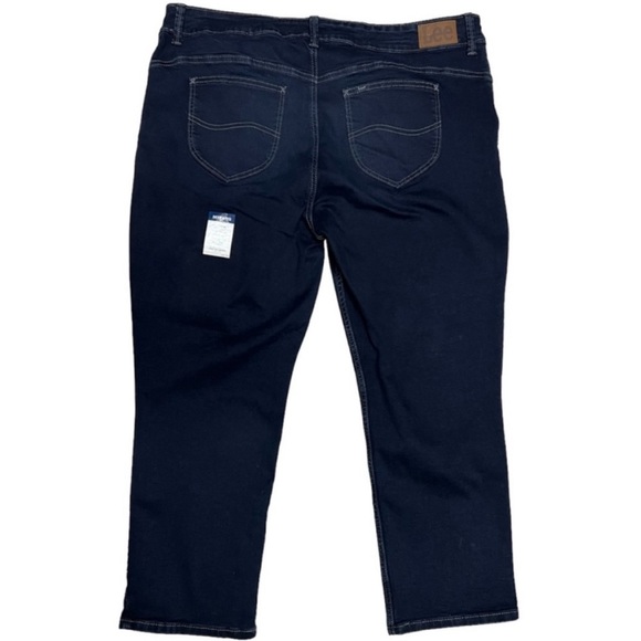 Lee Slim Fit Crop High Rise Skinny Slim Fit Jeans Size 20M - Picture 2 of 8